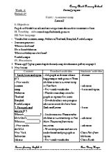 Giáo án Tiếng Anh Lớp 5 - Chương trình học kì 1